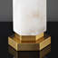 Lampe de table blanche / dorée 28,5 po Arbouet
