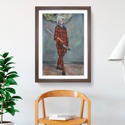Harlequin by Paul Cezanne - Picture Frame Painting