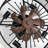 20" Farmhouse Caged Ceiling Fan featuring a Fabric Style Light Kit and Remote Control.