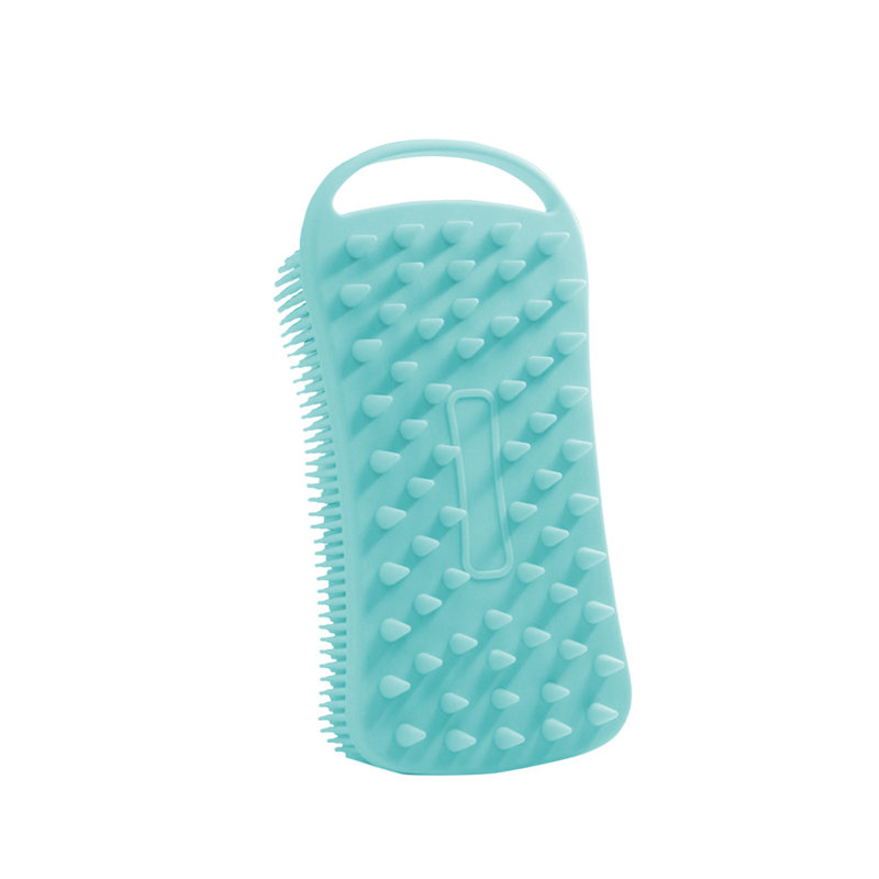Brosse de bain en gel de silice et brosse de douche en silicone, Vert