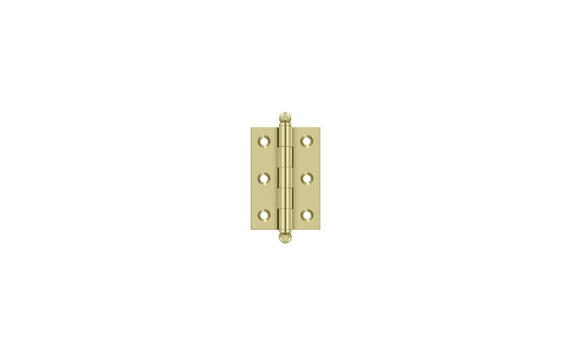10'' x 10'' Solid Brass Traditional Hinge, Unlacquered Brass, 2.5" H x 2" W