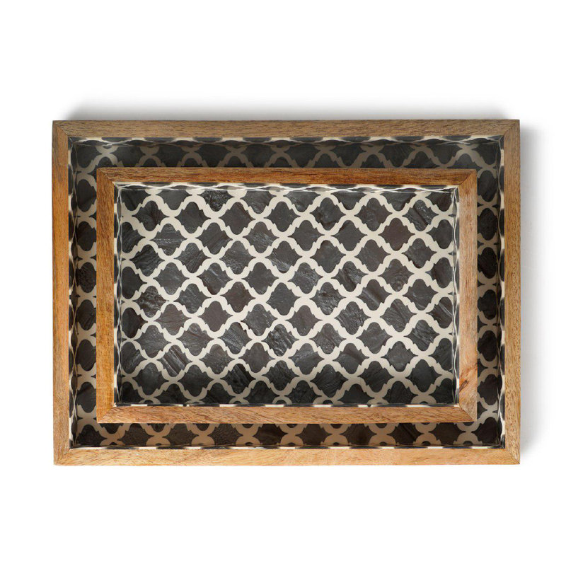 Garlington Wood Tray - Set of 2