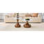 Affordable luxury gourd-shaped nesting coffee table set. Two-piece coffee table set. Ideal for living and dining rooms.-132967263
