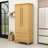 Elegant Wood Storage Cabinet - Adjustable Shelves, Quiet Hinges-694184071