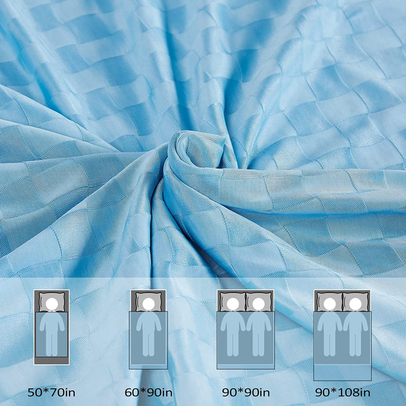 Throw Blanket, Blue, 90'' W x 108'' L