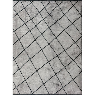 Rapture Black/Gray Moroccan Luxury Area Rug