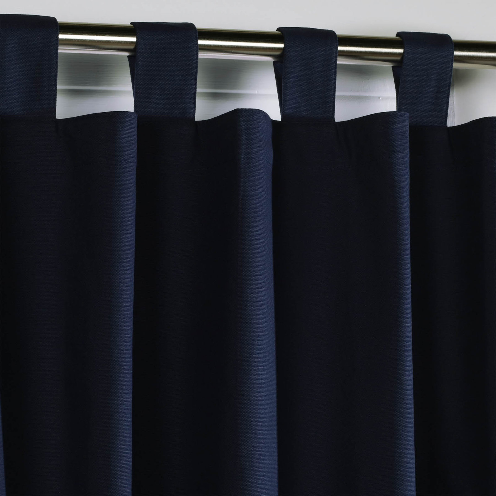Mcgowen Room Darkening Cotton Curtain Panel, Navy, 40" W X 72" L