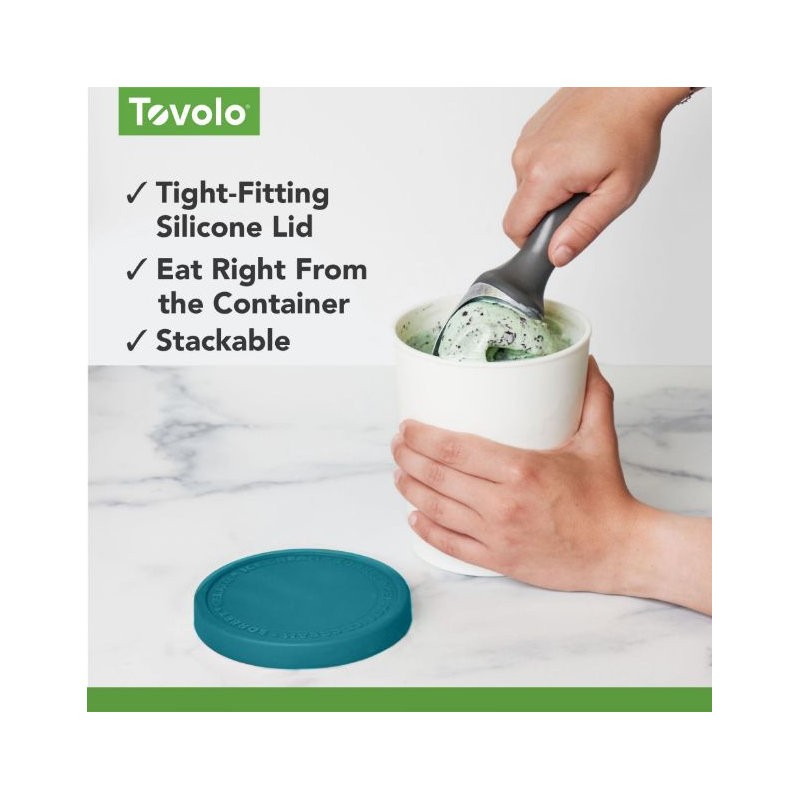 Tovolo Sweet Treats Tub 1 QT, Marine Blue