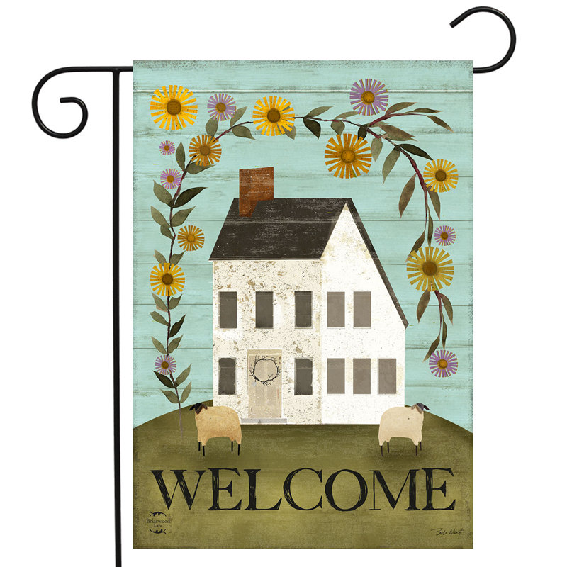 Drapeau de jardin champêtre