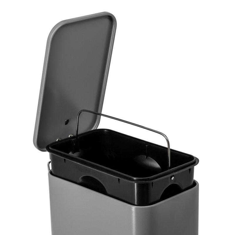 Panier à déchets en acier inoxydable (1,3 gallon), Gris
