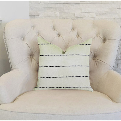 Interweave Striped Outdoor Reversible Throw Pillow