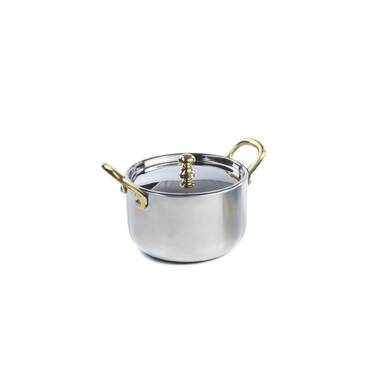 OXO Mira 3-Ply Stainless Steel Saucepan Set, 1.6 Qt And 3.25 Qt