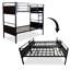 Matelas en mousse haute densité moyenne ferme 2 pièces Pangburn 5 "avec lit superposé en métal robuste-69536040