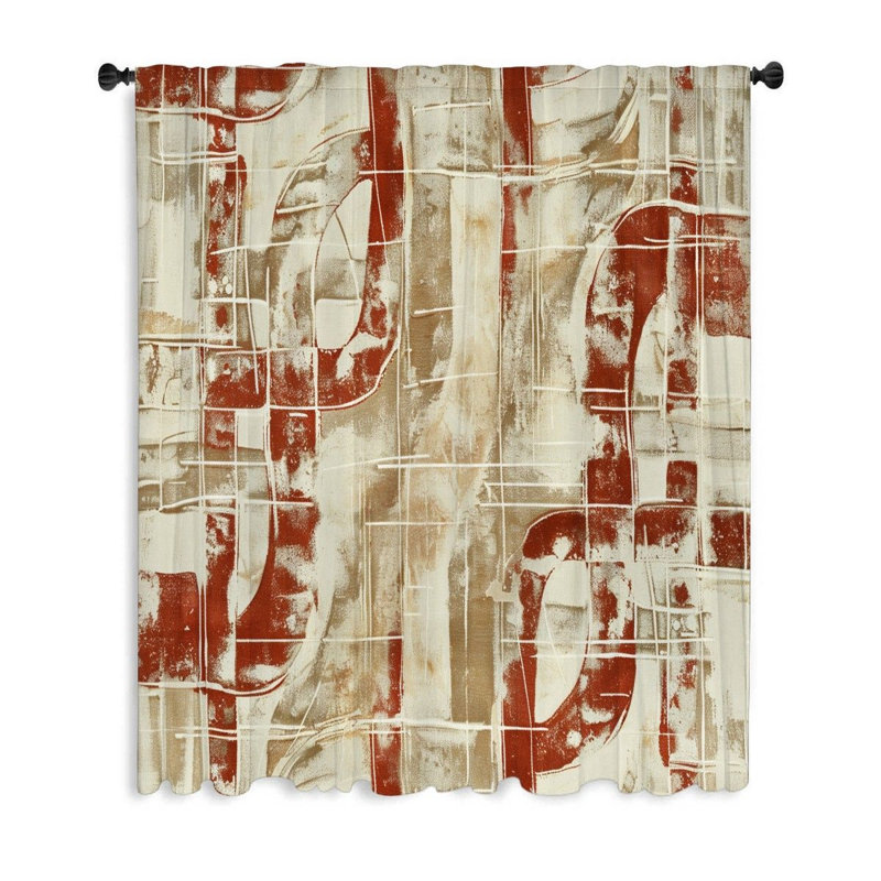 Panneau de rideau transparent Glynna, L 50 po x L 84 po