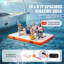 Non-Slip Water Floating Dock Mat with Detachable Ladder & Portable Carrying Bag-1785186441