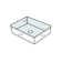 Vitreous China Rectangular Undermount Bathroom Sink with Overflow