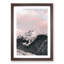 The Pink Mountain in Abstract - Picture Frame Graphic Art Print-55763418-55763419