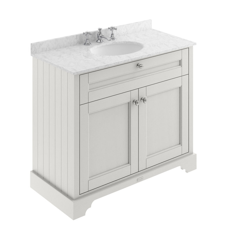 Old London 1000mm Free-standing Single Vanity Unit, Timeless Sand