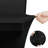 Spandex Tablecloth 2 Pack [6FT, Black] Tight, Fitted, Washable And Wrinkle Resistant Stretch Rectangular Patio Table Cover For Event, Wedding, Banquet & Parties [72Lx30wx30h Inch]-2020670820