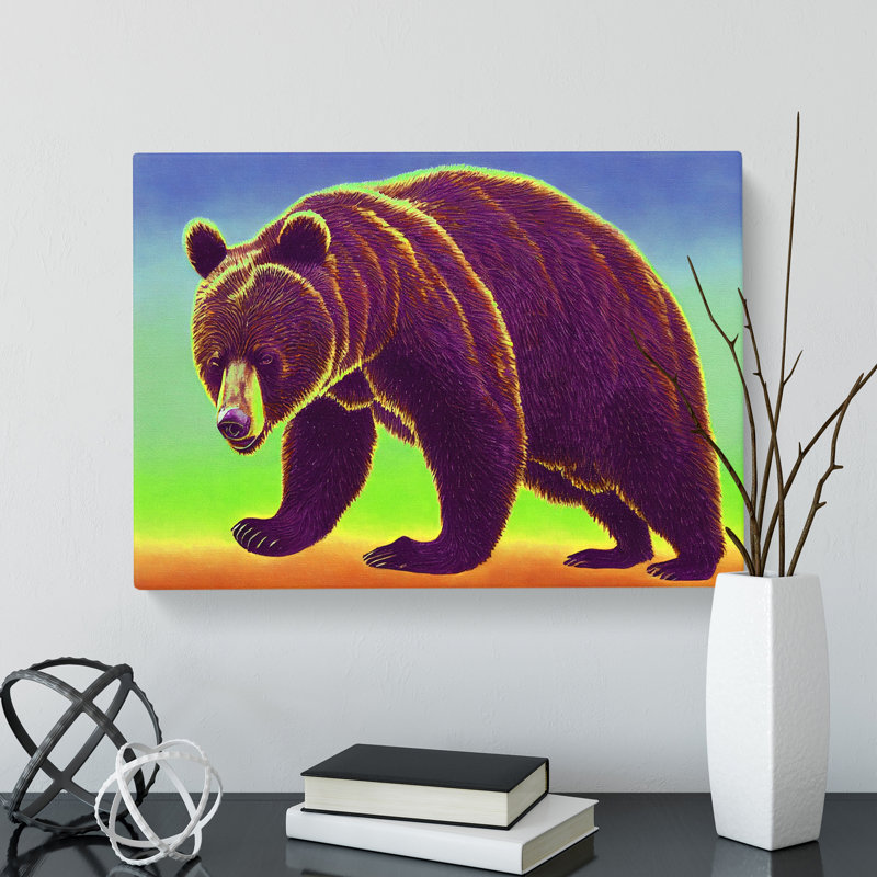 Favourable Bear - Wrapped Canvas, 40cm H x 60cm W x 3cm D