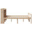 Bookcase Bed Without Mattress Solid Wood Pine-705379742