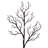 Vickerman 4' Black Twig Tree 48 Purple/Orange LED Lights