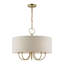 Lustre tambour 5 lumières à abat-jour Raymond-1085826019