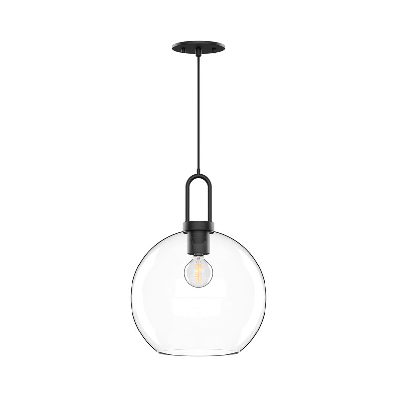 Soji 1 - Light Single Pendant, 18" H x 9.88" W x 9.88" D, Matte Black