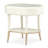  La Rachelle Mirrored Glass Top End Table with Storage