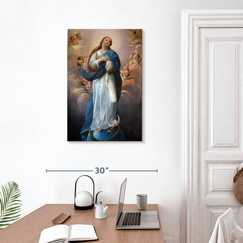 Vierge Marie Adella, H 30 po x l 20 po