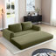 Canapé-lit convertible 63 po avec 2 coussins en velours côtelé Corduroy - Aucun assemblage requis-123034473-128842264