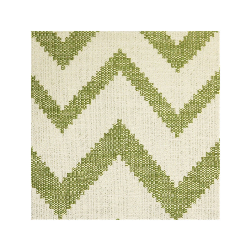 Coussin en coton «Lorenzo Zigzag», vert