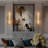 19.7-inch natural marble wall sconces, gold wall sconce pair set, modern indoor bathroom wall lights, suitable for living rooms, bedrooms, hallways, staircases.-1971736095-1971736094