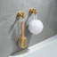 Ensemble de quincaillerie de salle de bain moderne 6 pièces, aluminium brossé doré (barres à serviettes 24 po et 16 po)-124031023