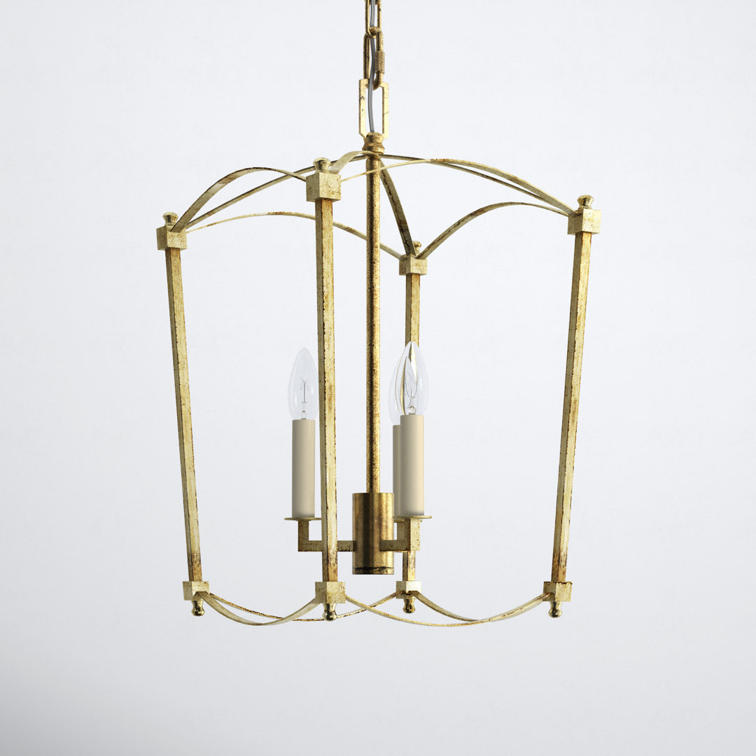 Olive 3-Light Metal Dimmable Lantern Chandelier Birch Lane™ 