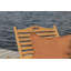 Vitti 65cm Long Reclining Teak Sun Lounger with Cushions