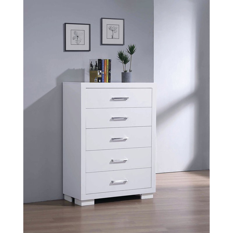 Semirah 5 Drawer 36" W Chest, White