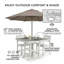 Table de patio carrée pour 4 personnes-1458973595