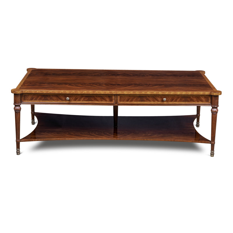 Scarborough House Solid Wood Cocktail Table, Mahogany