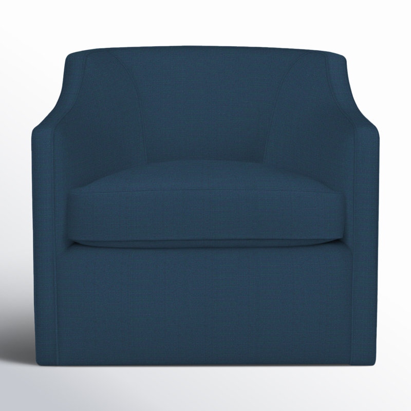 Fauteuil pivotant rembourré Marietta, Toile minuit Bayou