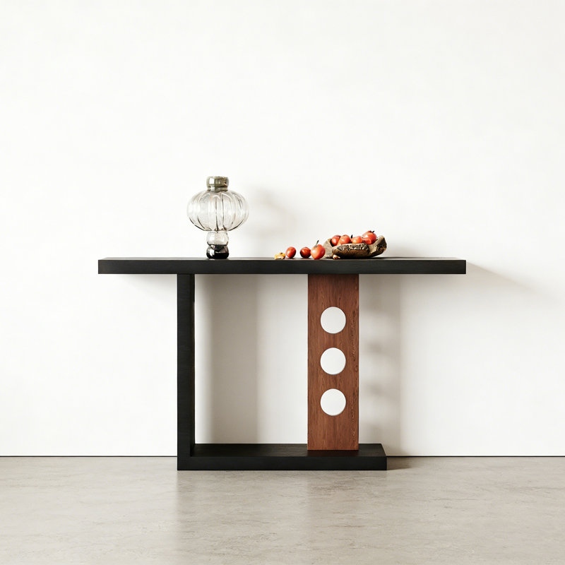 Console rétro minimaliste, H 29,53 po x l 47,24 po x P 13,78 po