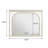 LED Dresser Mirror Pearl White
