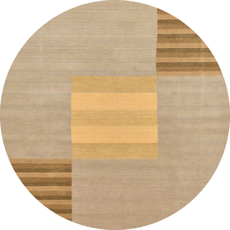 Abstract Indoor Rug, Round 8'