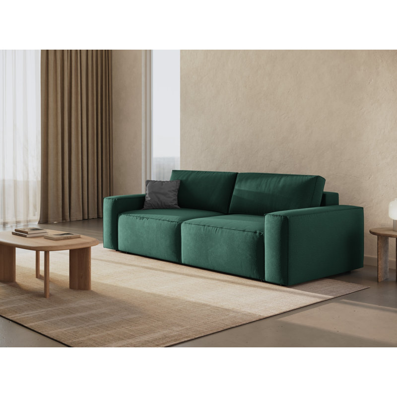 Biles 3 Seater Sofa Bed, Green