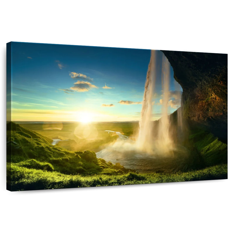 Alvord Seljalandsfoss Waterfall, 30" H x 45" W