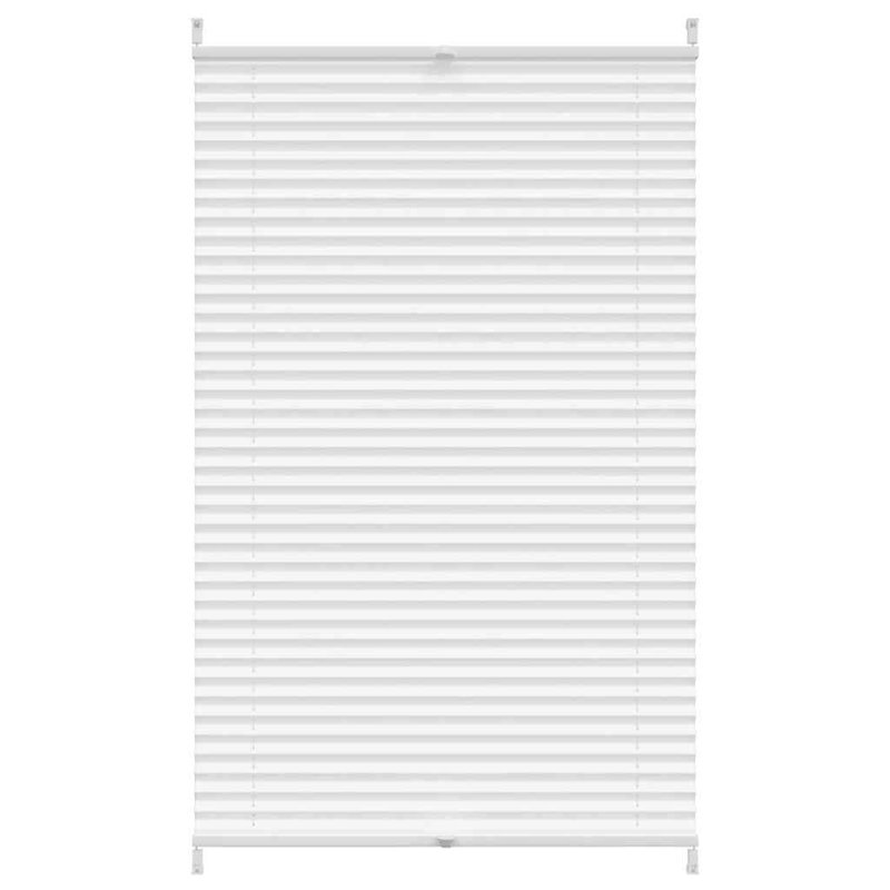 Room Darkening Pleated Blind, 90cm W x 100cm L, White