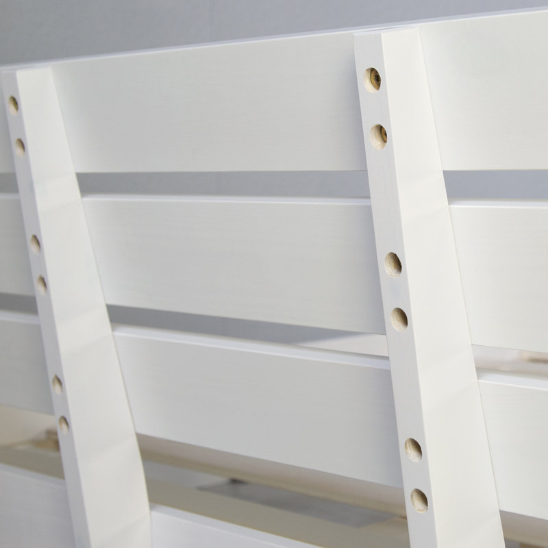 Noille European Double (140 x 200cm) Bed, White