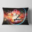 Horloge intéressante - Coussin décoratif imprimé abstrait