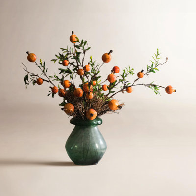 Rustic Artificial Pomegranate Fruit Stem