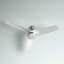 Ventilateur de plafond d'intérieur en nickel brossé et blanc mat matte avec pales 52 po Huntingdon-2125555002